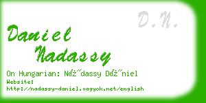 daniel nadassy business card